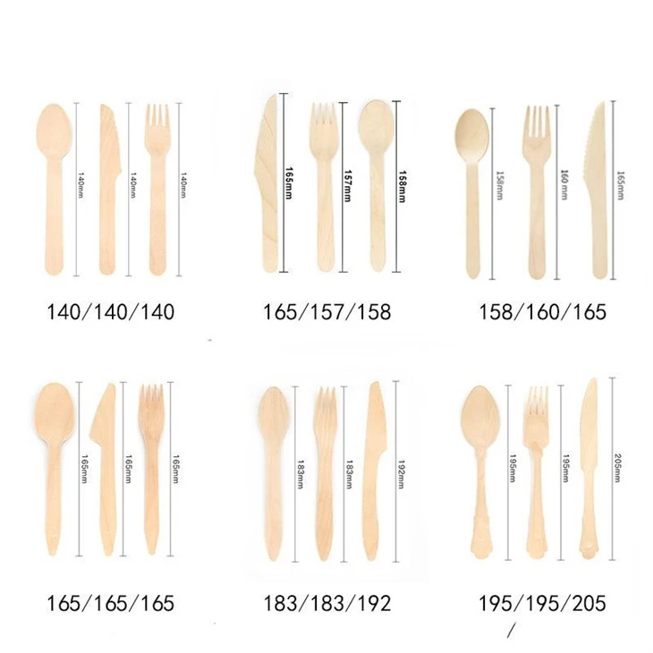 Bamboo Cutlery Set Spoon Fork Knife